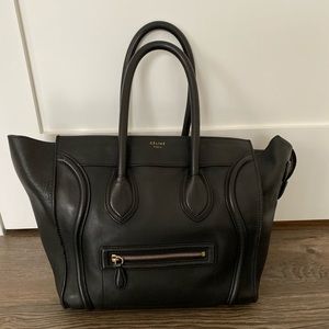 Celine Phantom Luggage Tote Bag Black